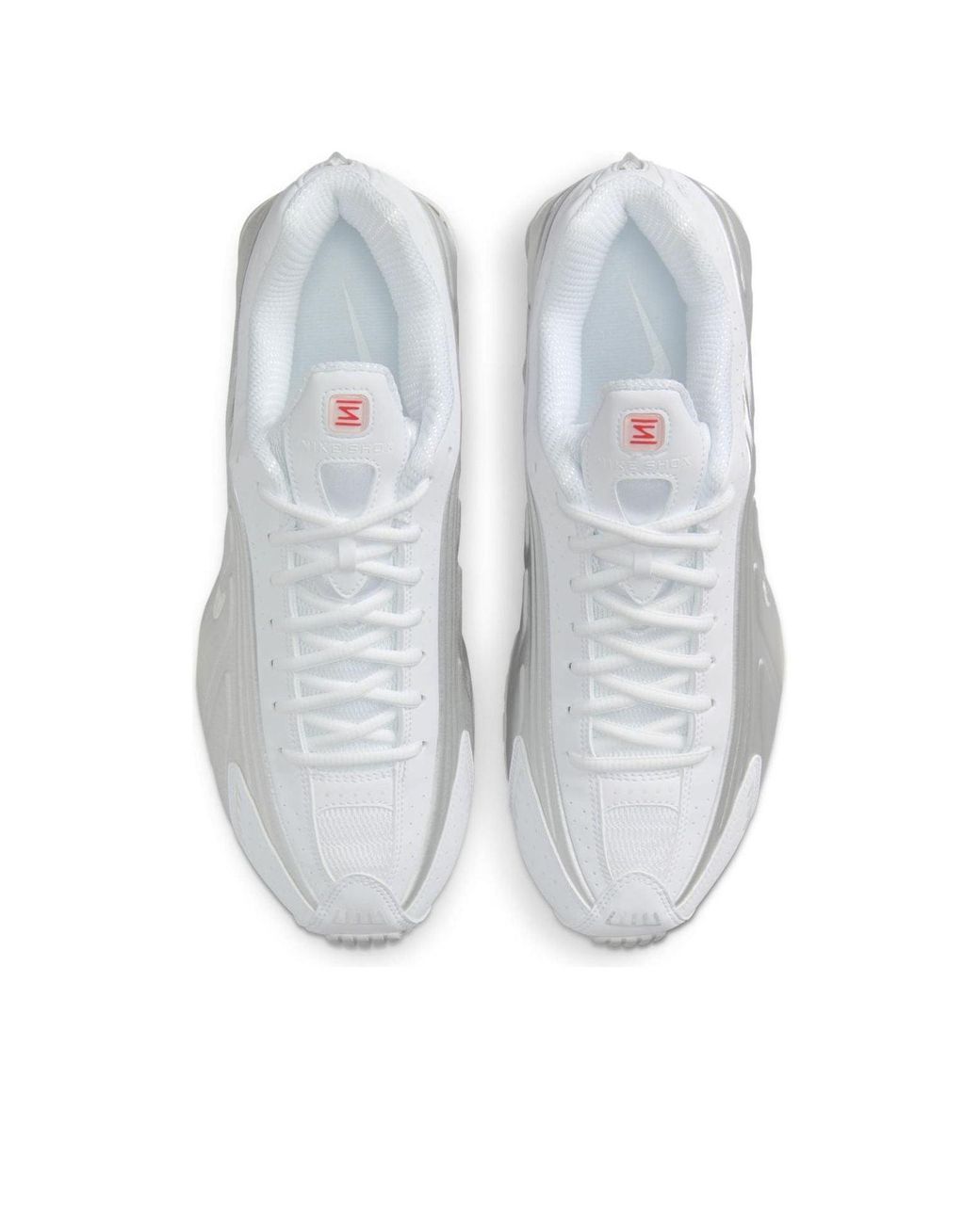 Nike White Shox R4 Bright Crimson Metallic' for men