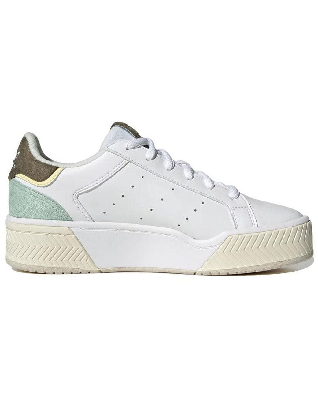 Adidas White (Wmns) Originals Court Tourino Bold Mint'