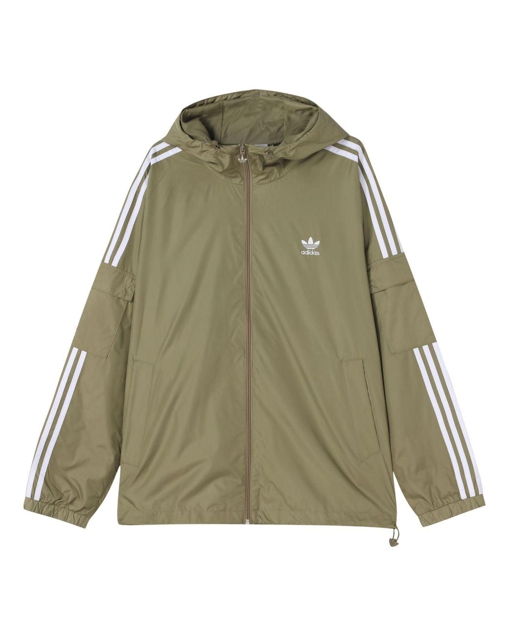 Adidas Green Originals 3-Stripes Wb Hooded Track Jacket for men