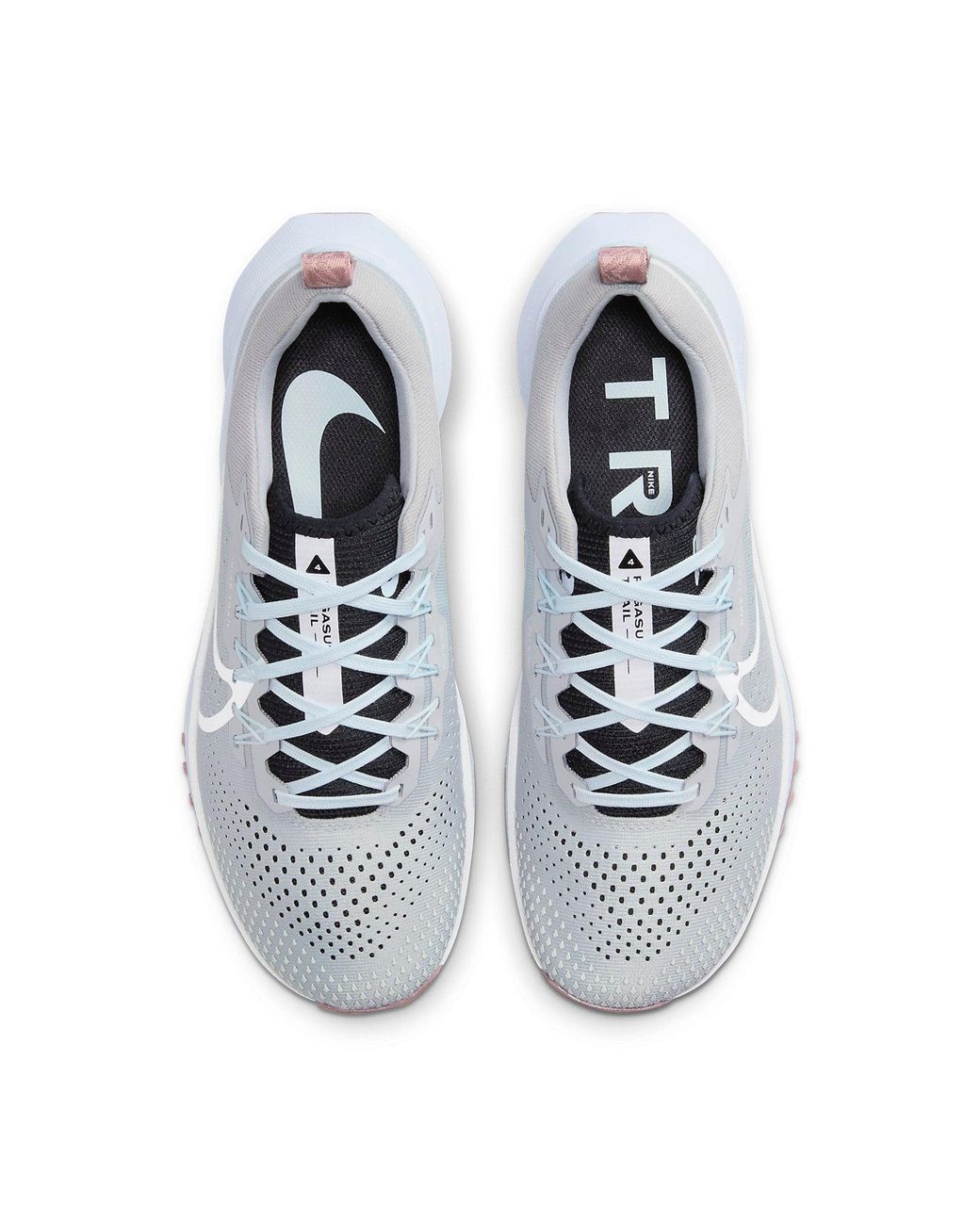 Nike White React Pegasus Trail 4 Trail Running Shoe