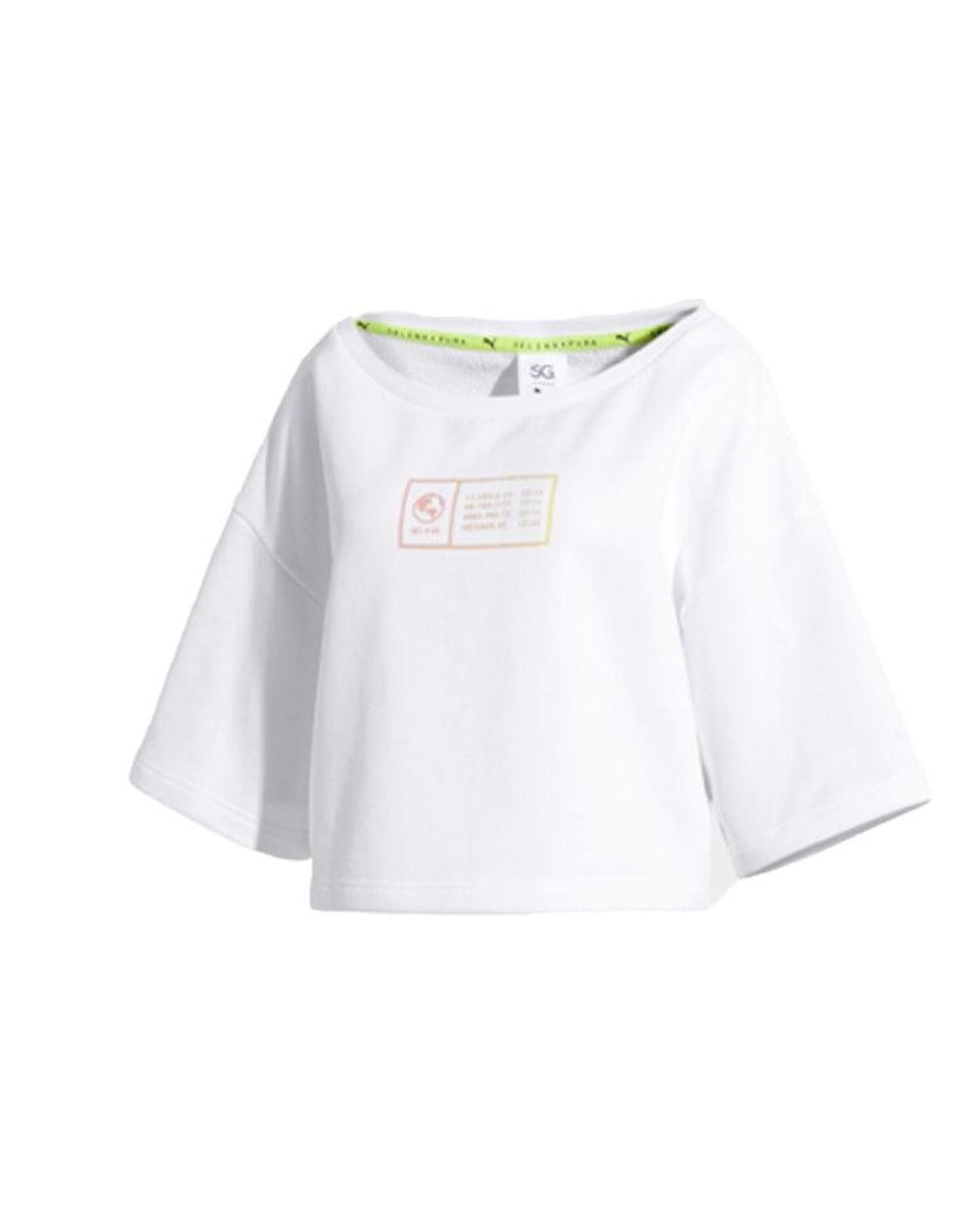 PUMA White (Wmns) Alphabet Printing Pullover