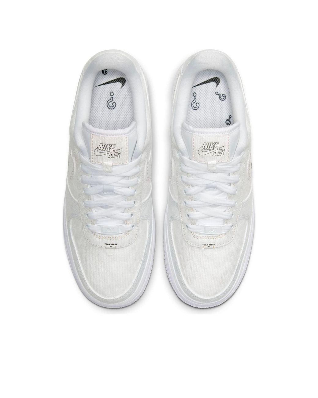 Nike White (Wmns) Air Force 1 Low 'Tear Away'