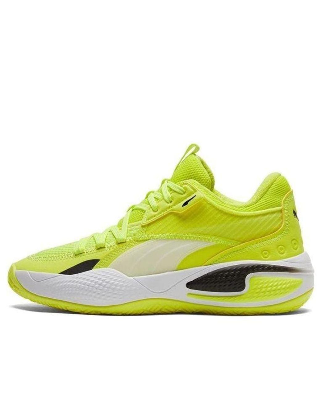 PUMA Yellow Court Rider I Glow' for men