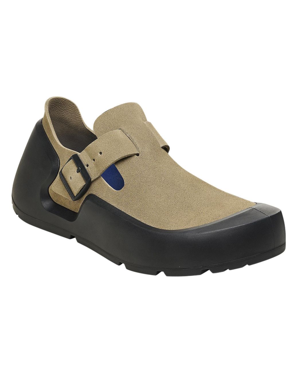 Birkenstock Brown Reykjavik Nubuk Leather Shoes 'Taupe' for men