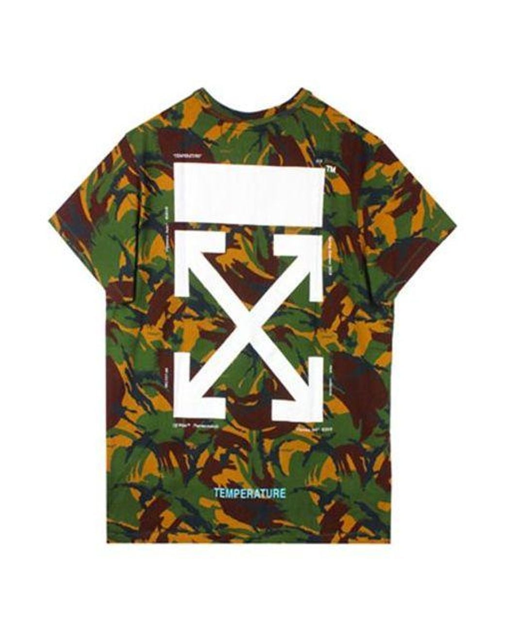 Off-White c/o Virgil Abloh Green Arrows Short Sleeve for men
