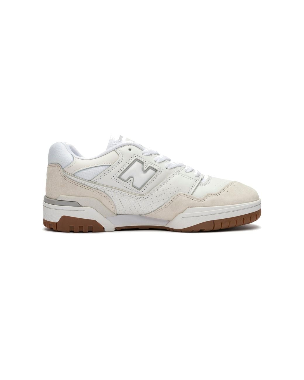 New Balance White 550 Gum' for men