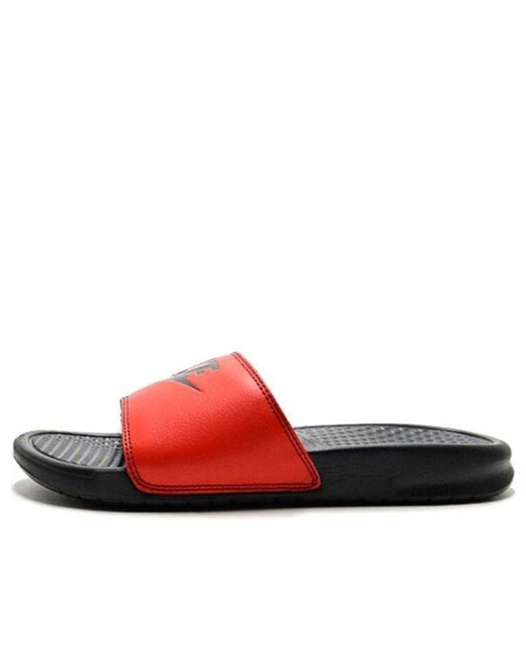 Nike Red Benassi Jdi 'Anthracite' for men