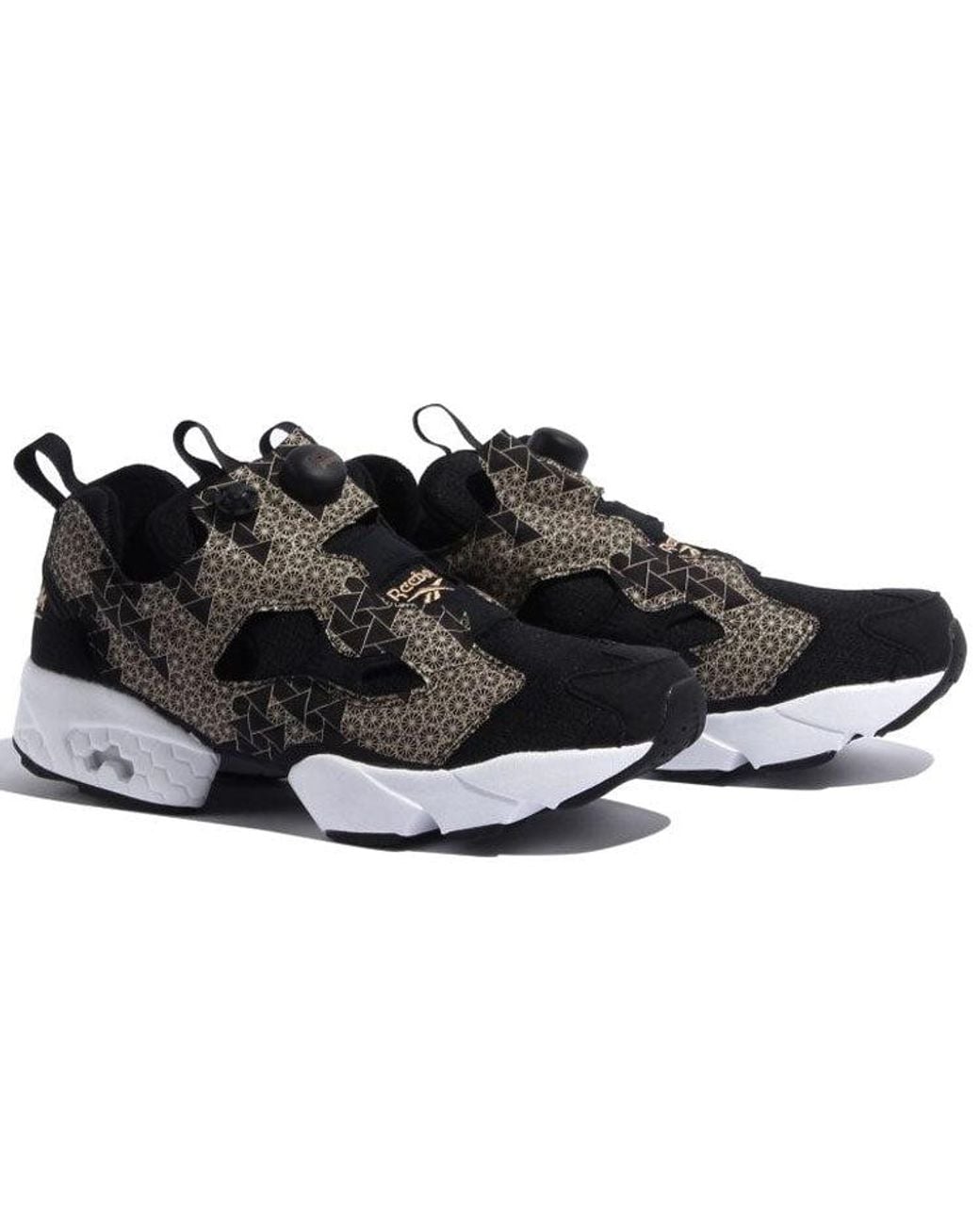 Reebok Black Instapump Fury Running Shoes for men