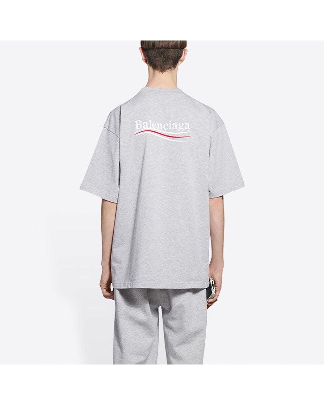 Balenciaga Purple Political Campaign T-Shirt Large Fit for men