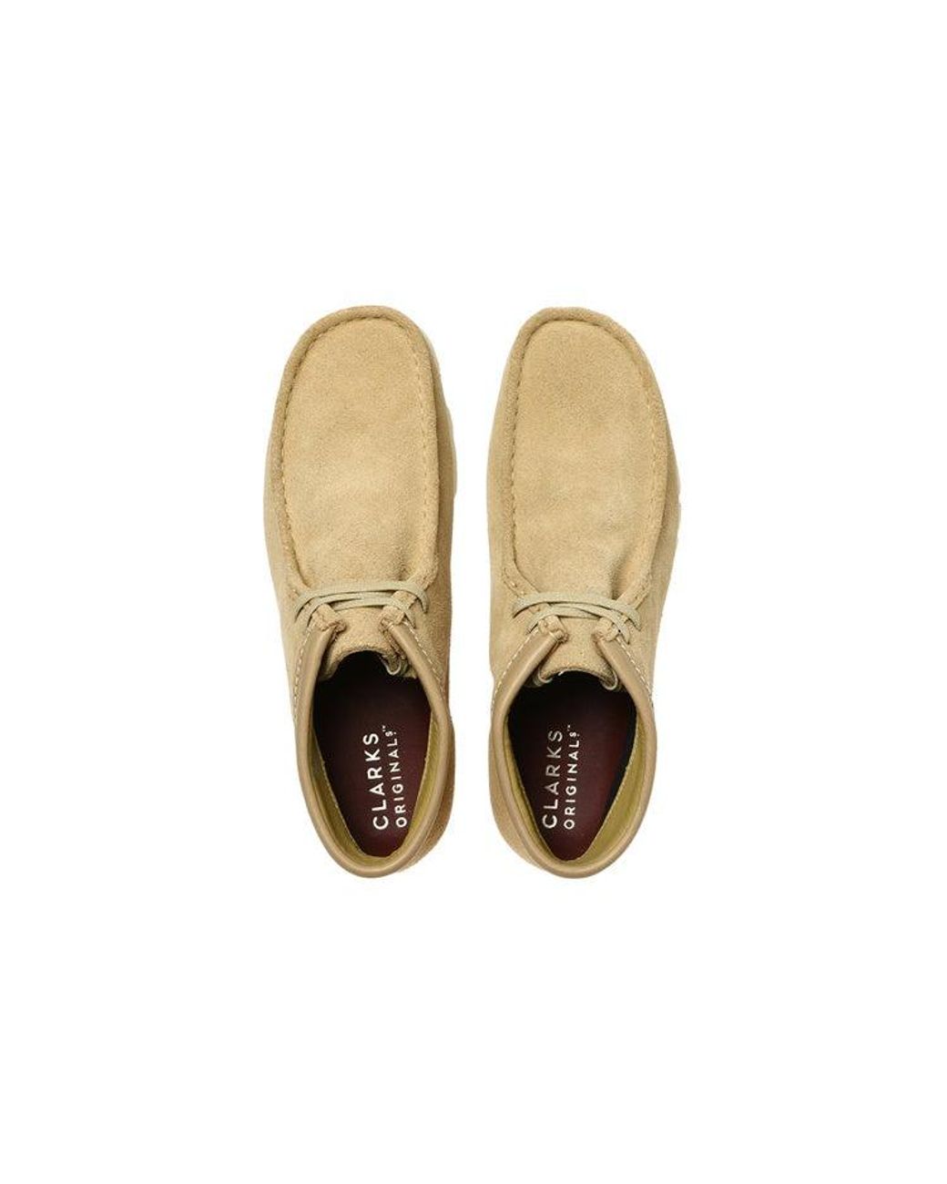 Clarks Natural Wallabee Boots Gtx Suede 'Maple' for men