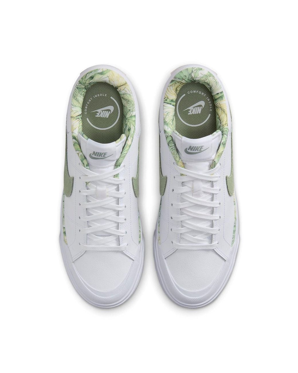 Nike White (Wmns) Court Legacy Lift 'Tropical'