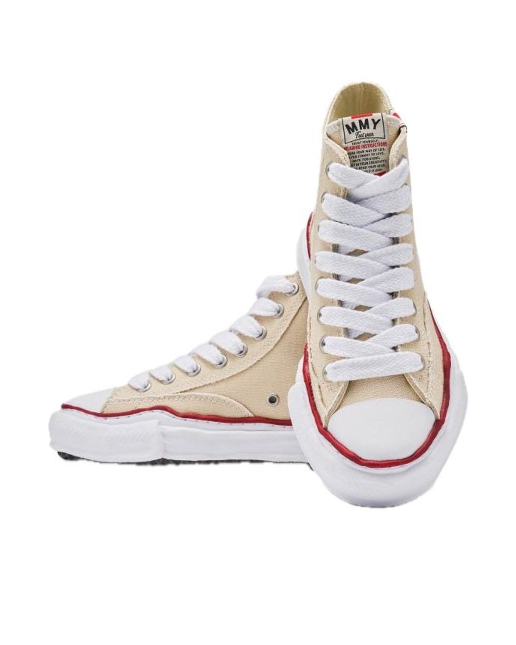 Maison Mihara Yasuhiro White Peterson Og Sole Hi 'Natural' for men