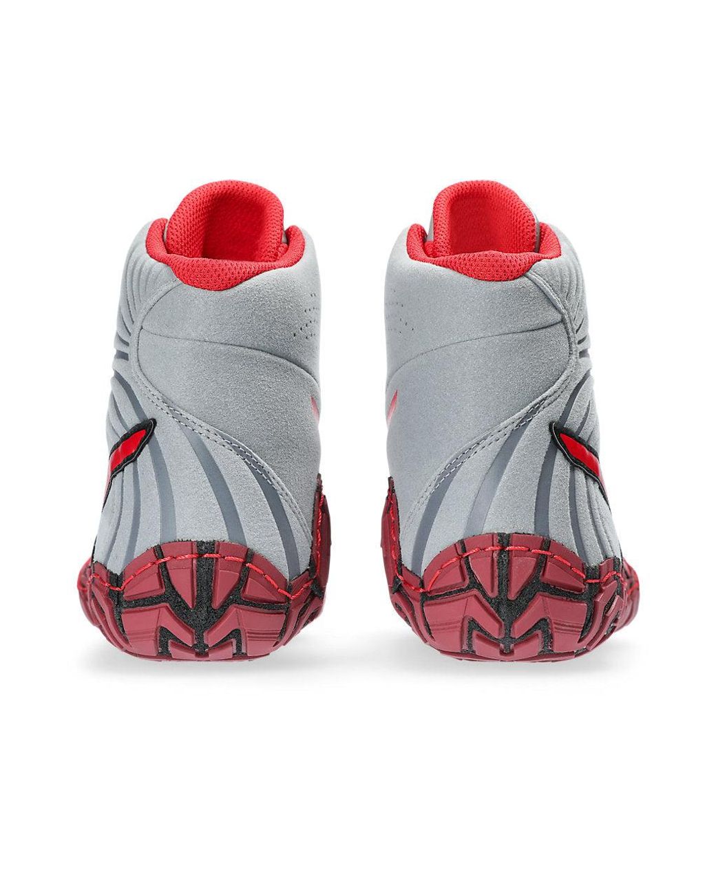 Asics Red AGGRESSOR 5 Wrestling Shoes for men