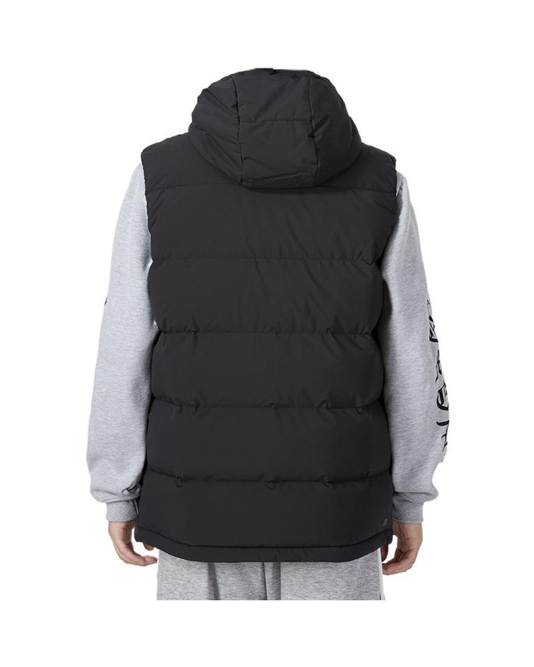 Adidas Blue Helionic Hooded Down Vests for men