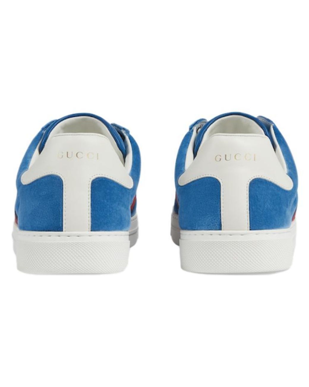 Gucci Blue Ace Velvet Sneakers for men