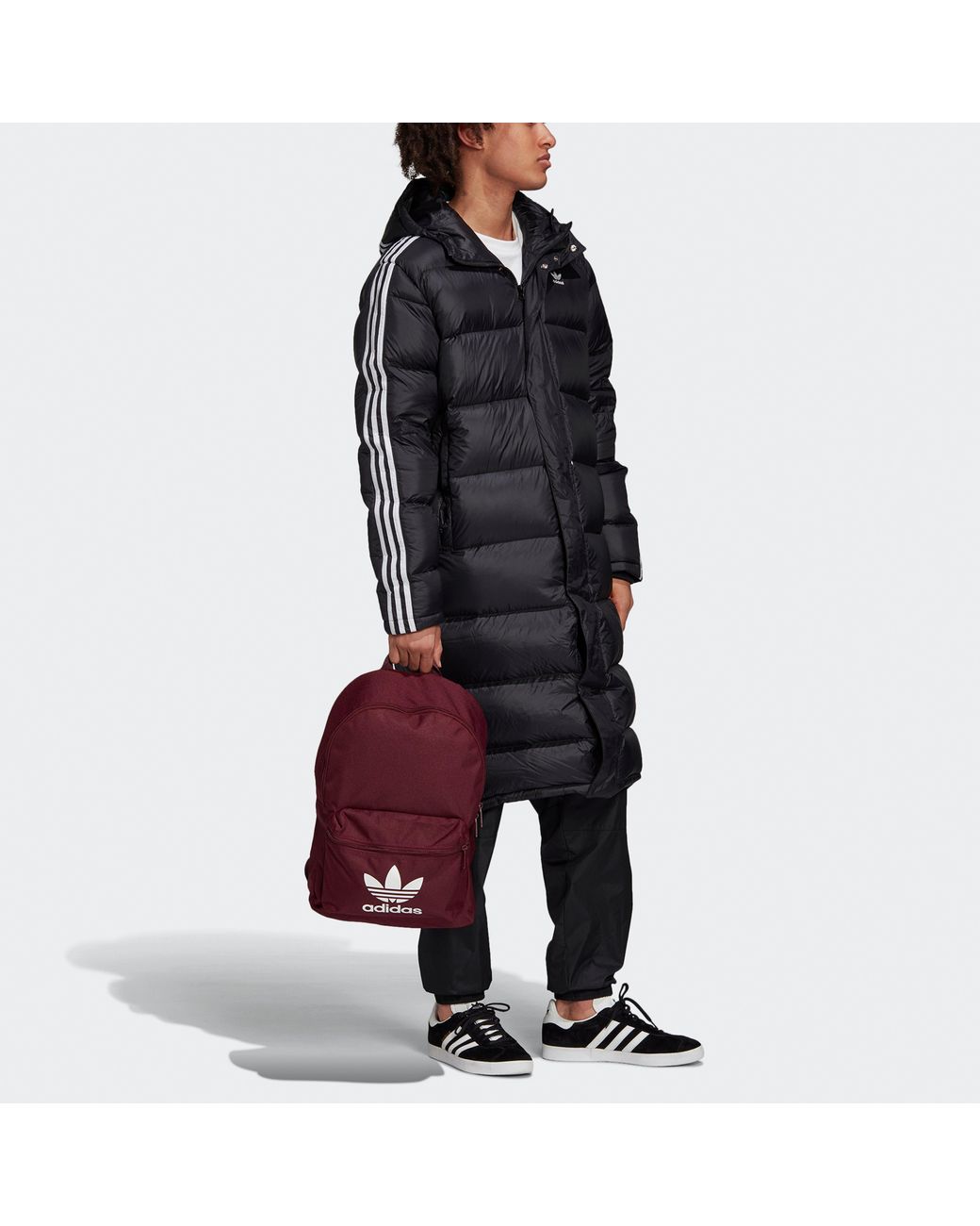 Adidas Black Originals Long Down Jacket Fl0007 for men