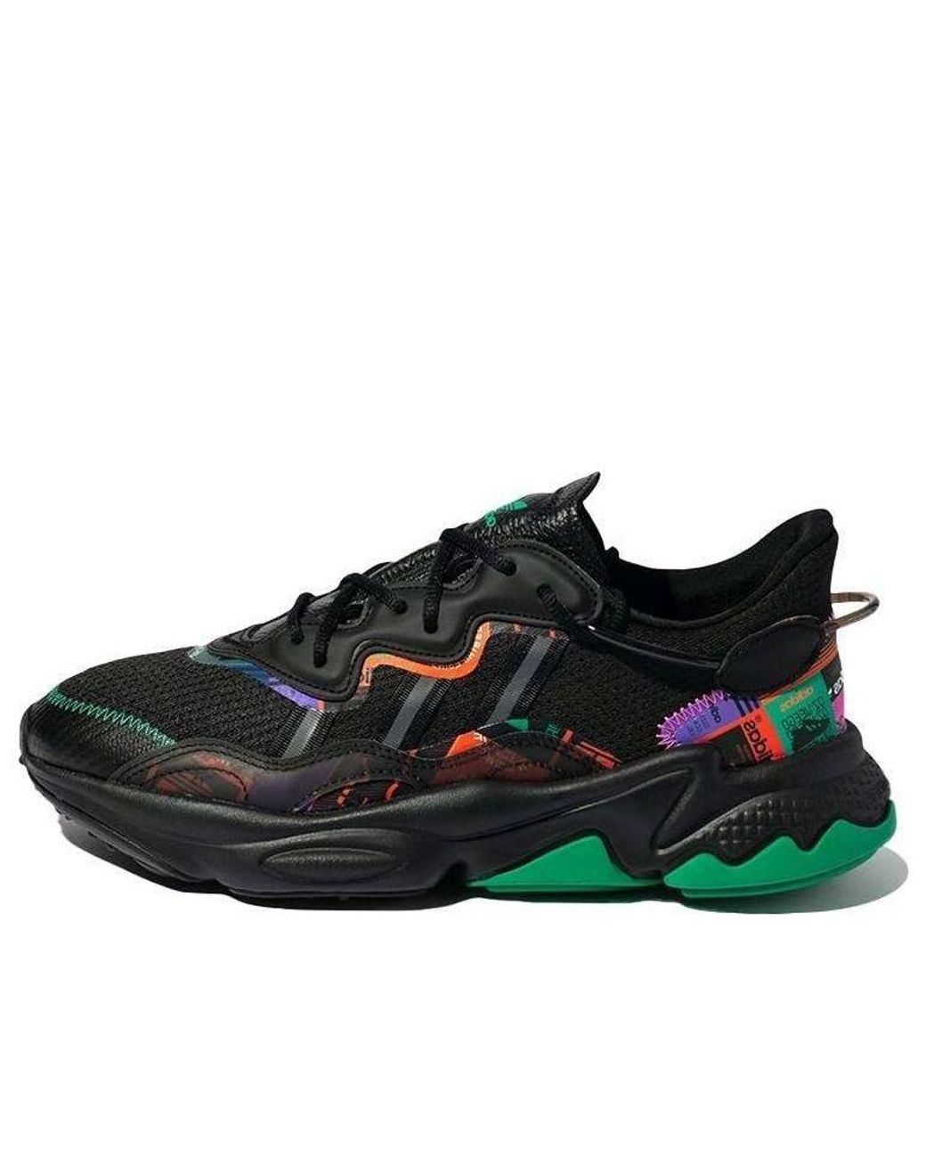 adidas gazelle silver green womens Shop Black Mens Ozweego TR Lace Up Sneakers  Shoebacca