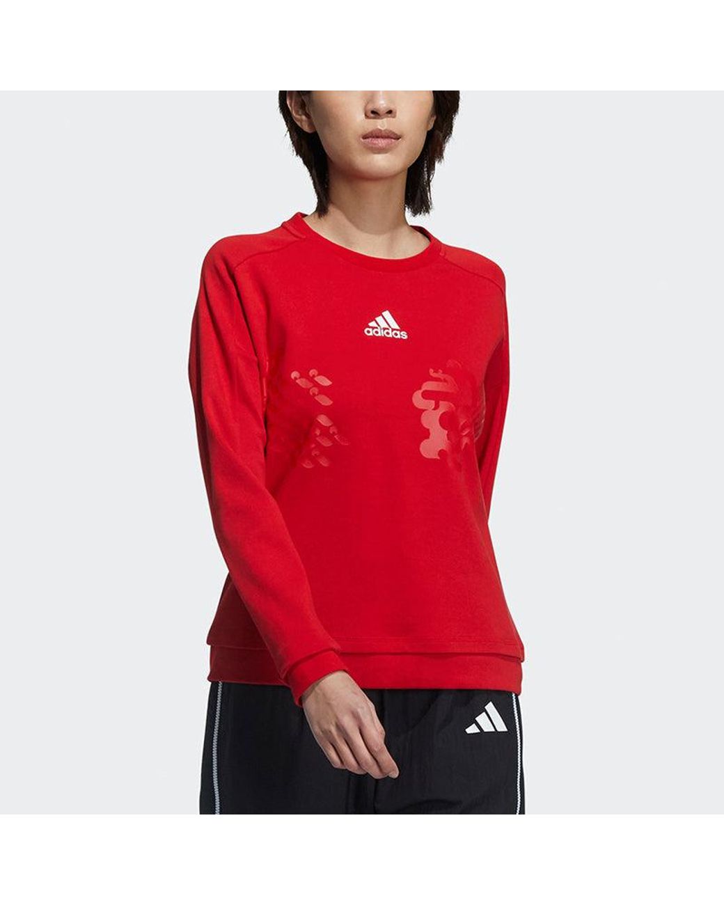 Adidas Red (Wmns) Cny Sweaters