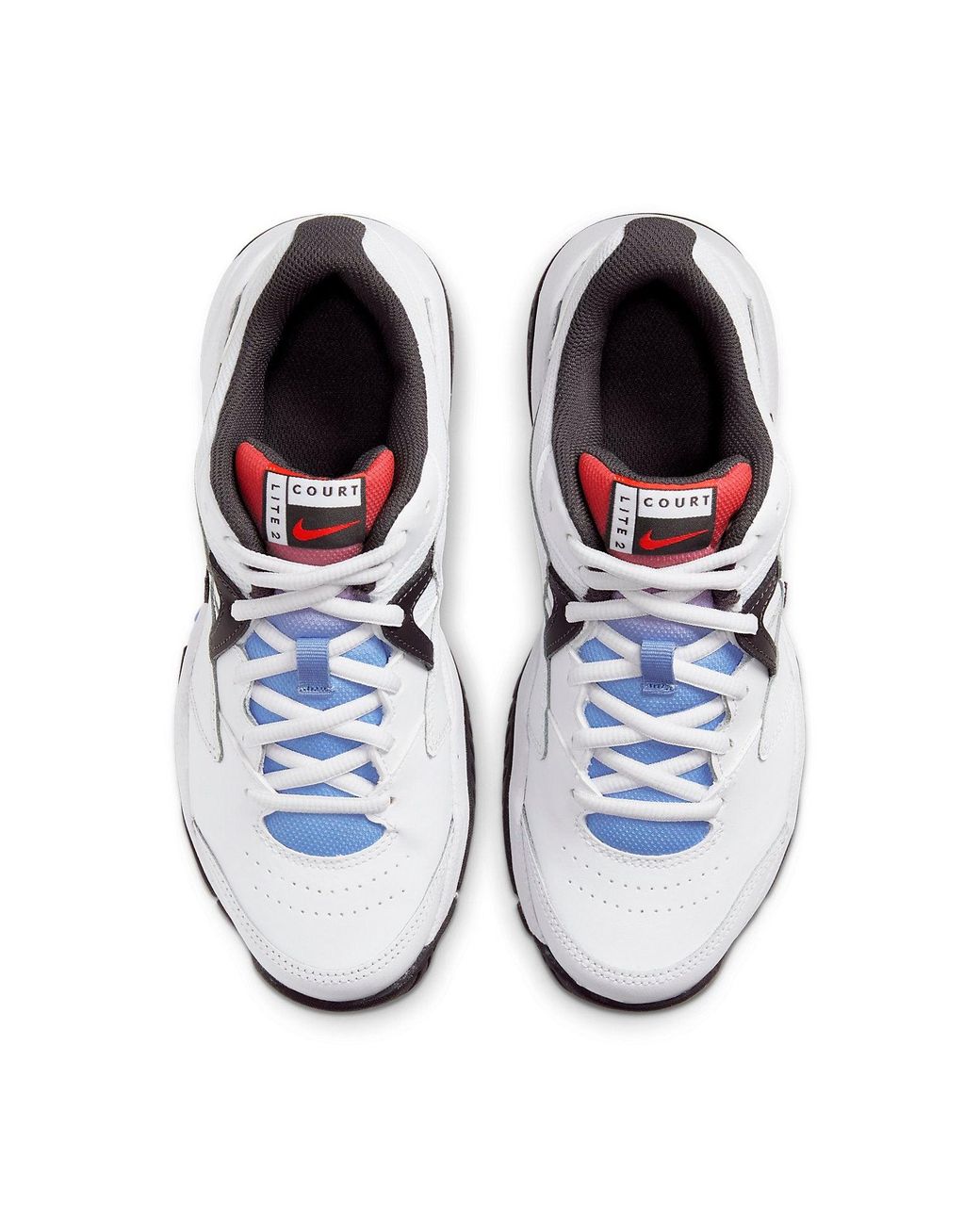 Nike White (Wmns) Court Lite 2 'Laser Crimson'