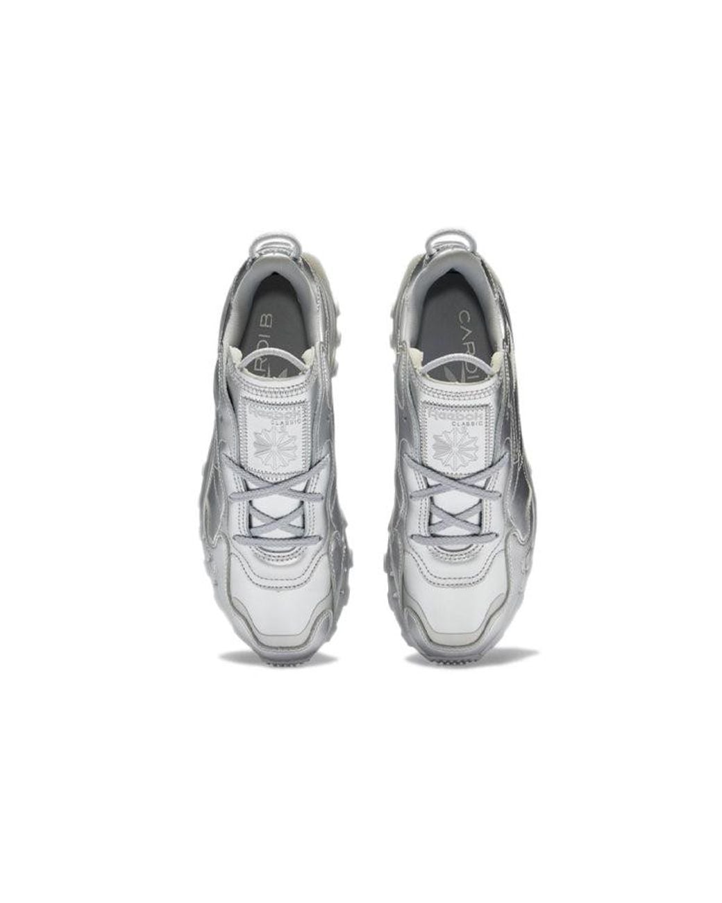 Reebok Gray (Wmns) Cardi B X Classic Leather Metallic Pewter'