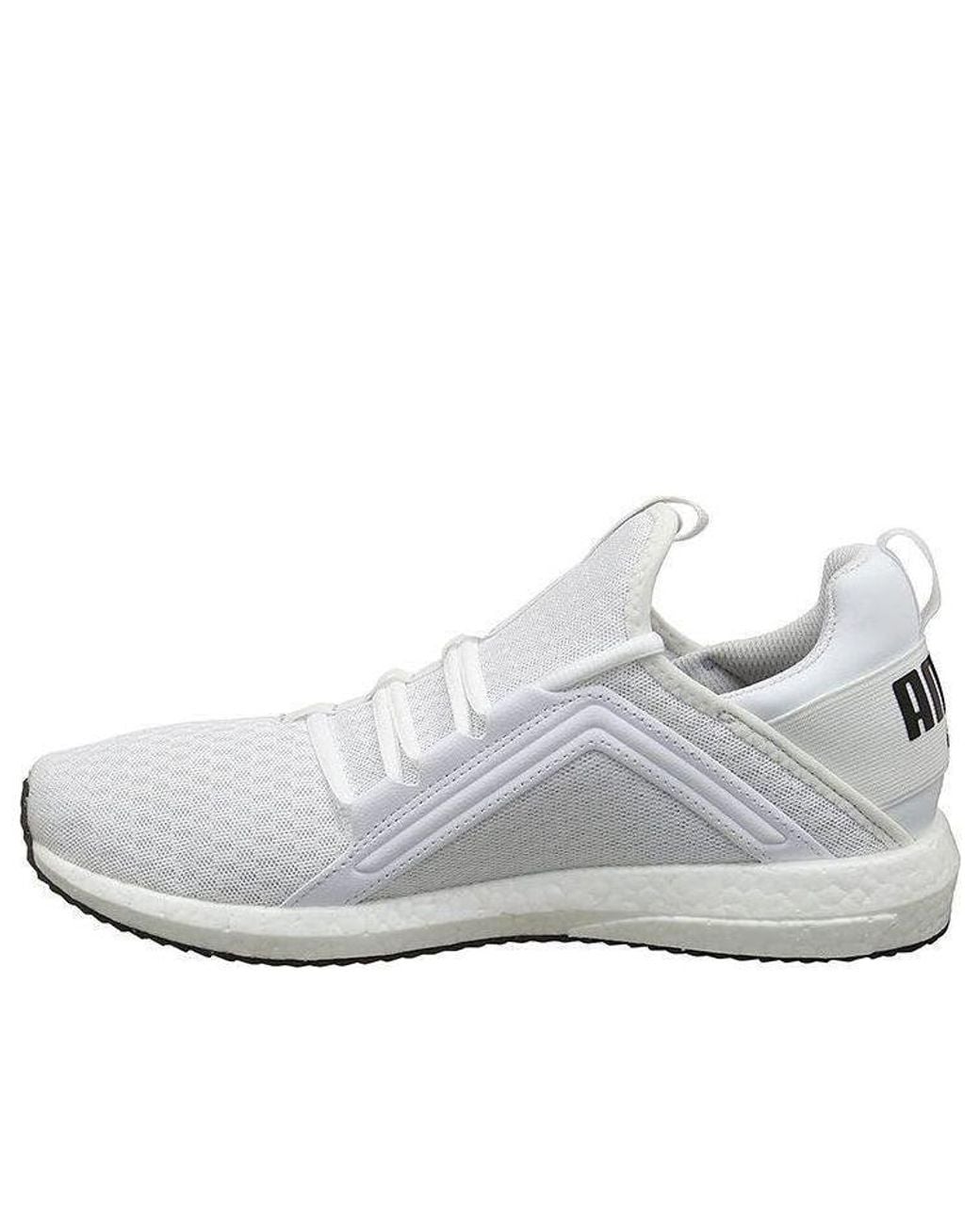 PUMA White Mega Nrgy Low Tops Sports Shoe for men