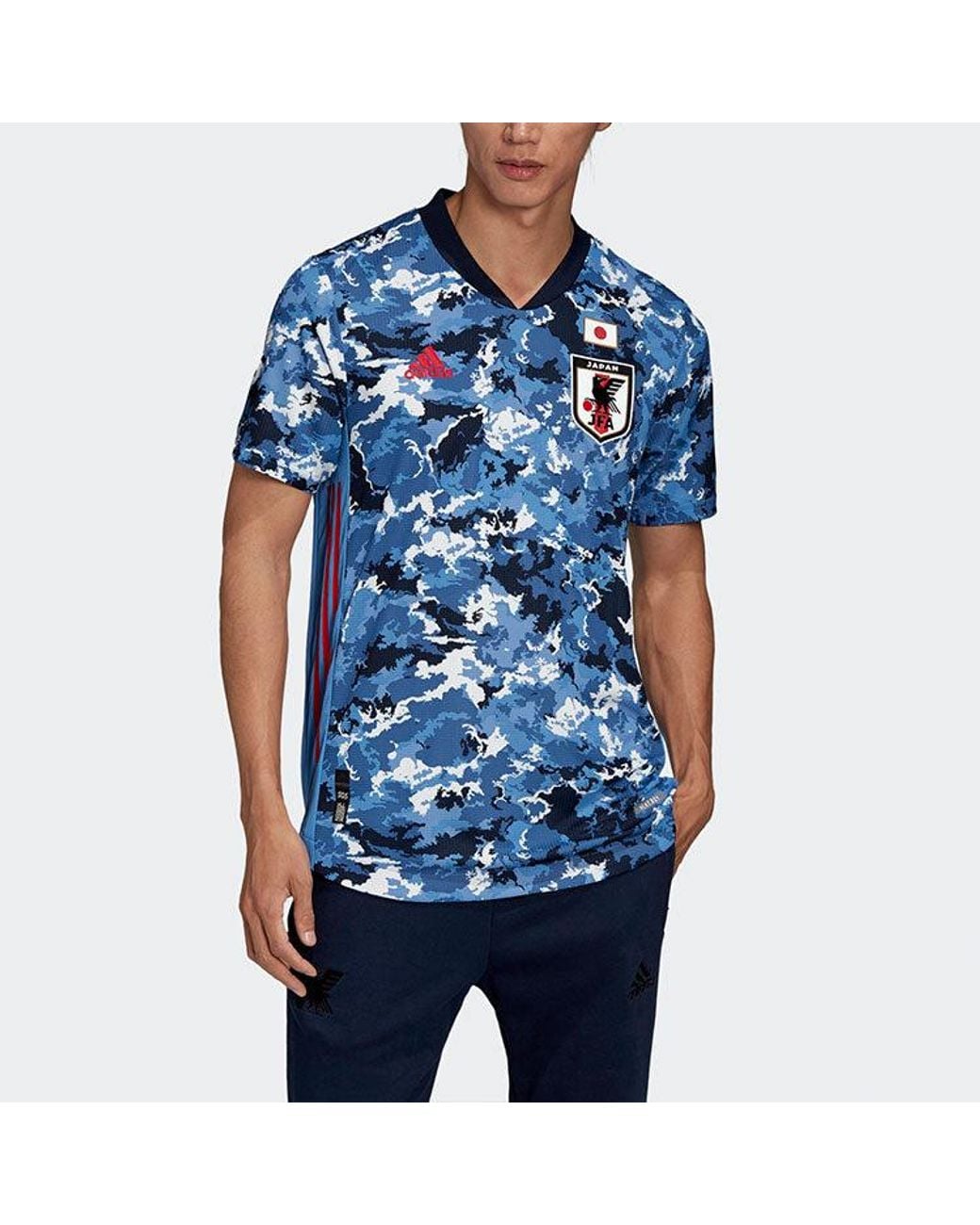 Adidas Blue Au Player Edition 20-21 Season Team Japan Jersey Asia Sizing for men