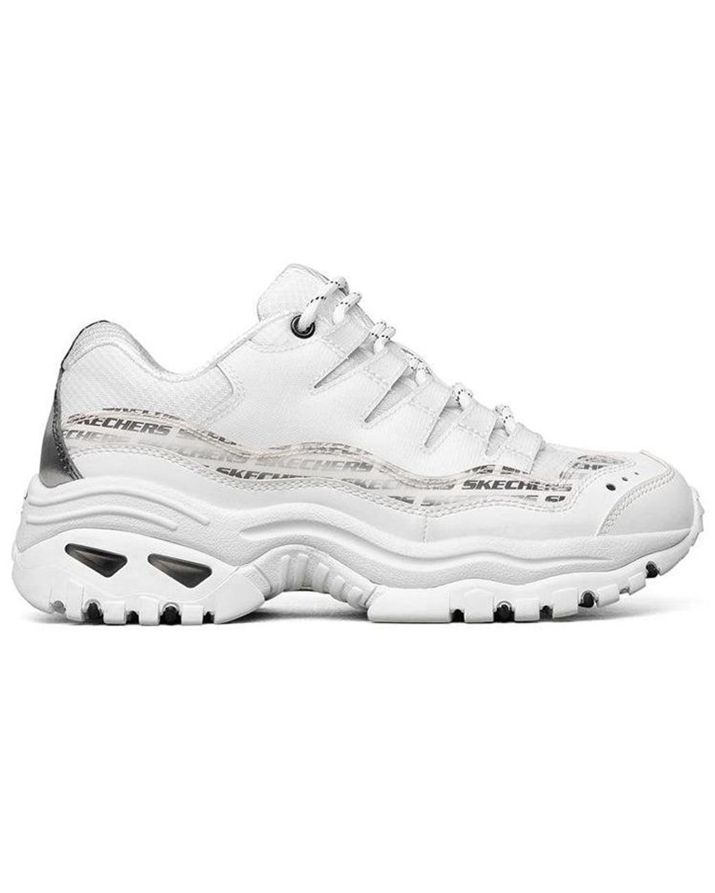 Skechers White (Wmns) Energy Low Top Running Shoes