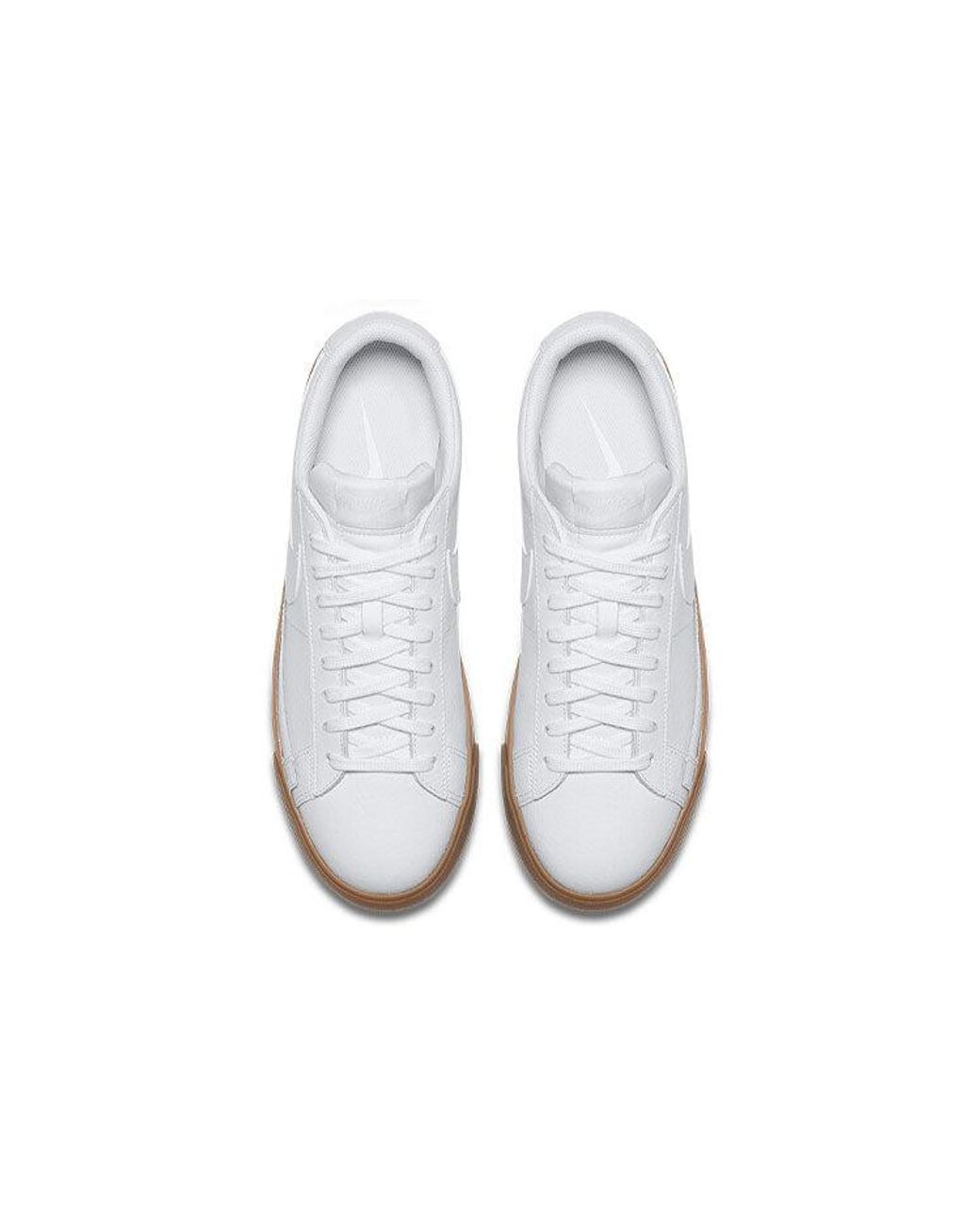 Nike White Blazer Low Le 'Gum Med' for men