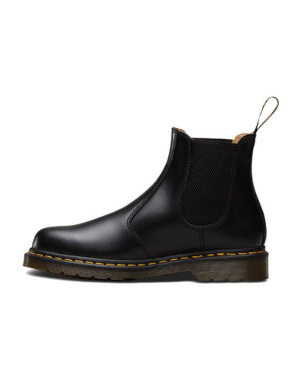 Dr. Martens Black Dr.Martens 2976 Stitch Smooth Leather Chelsea Boots for men