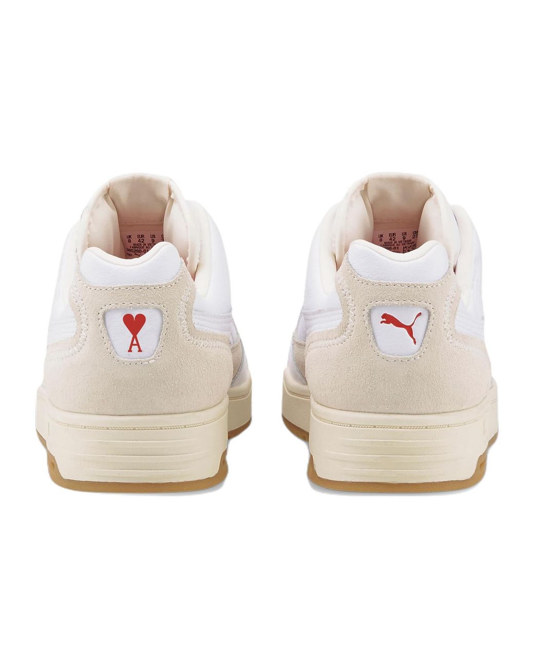 PUMA White Ami X Slipstream Low Pristine' for men
