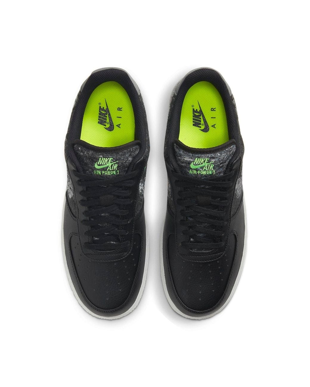 Nike Black Air Force 1 '07 Lv8 'Recycled Wool Pack for men