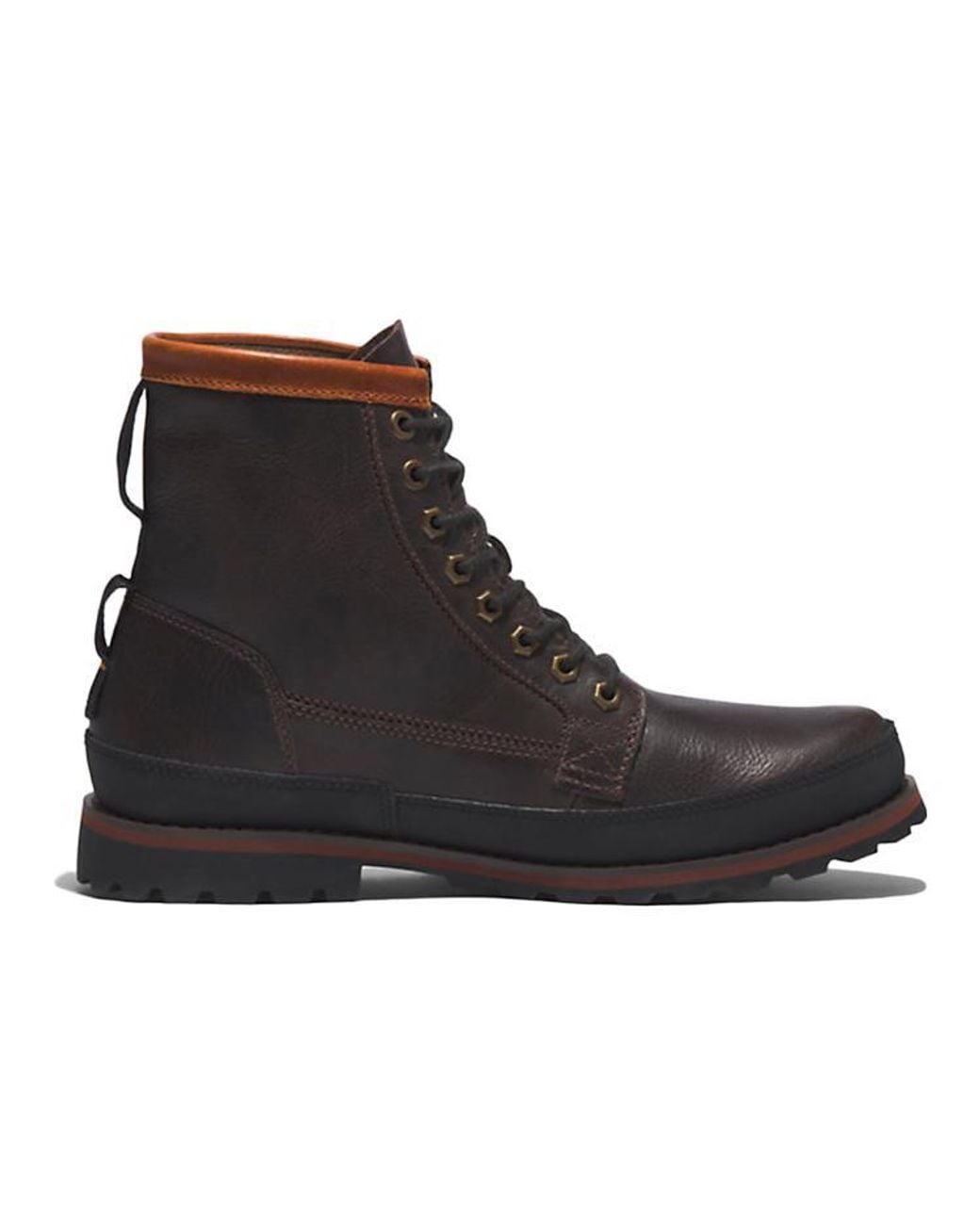 Timberland Black Original Earthkeeper Boots 'Dark Regenerative Leather' for men