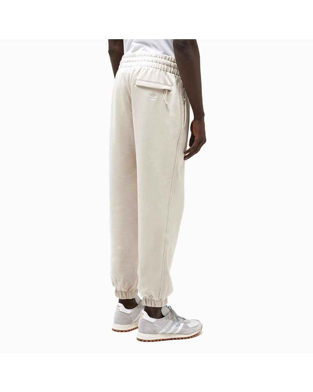 Adidas Natural X Pharrell Humanrace Logo Sweatpant 'Aluminum' for men