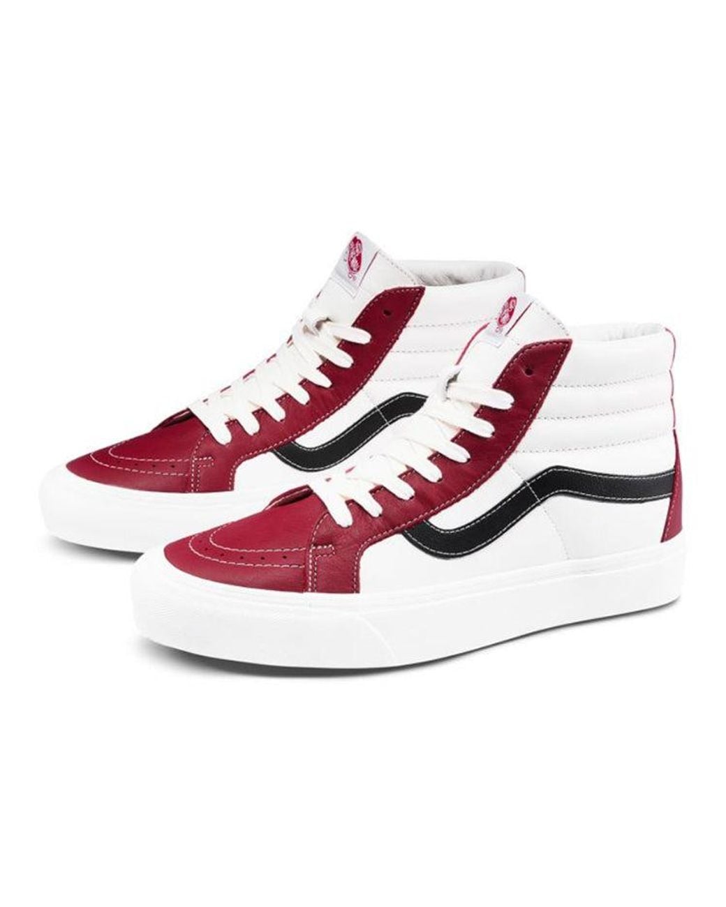 Vans White Sk8-Hi Reissue Vlt Lx 'Chili Pepper Marshmallow' for men