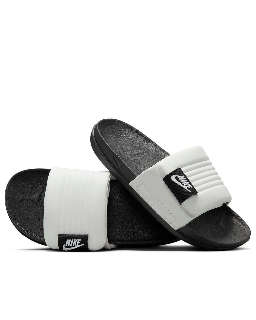 Nike Black Offcourt Adjust Slide 'Summit' for men