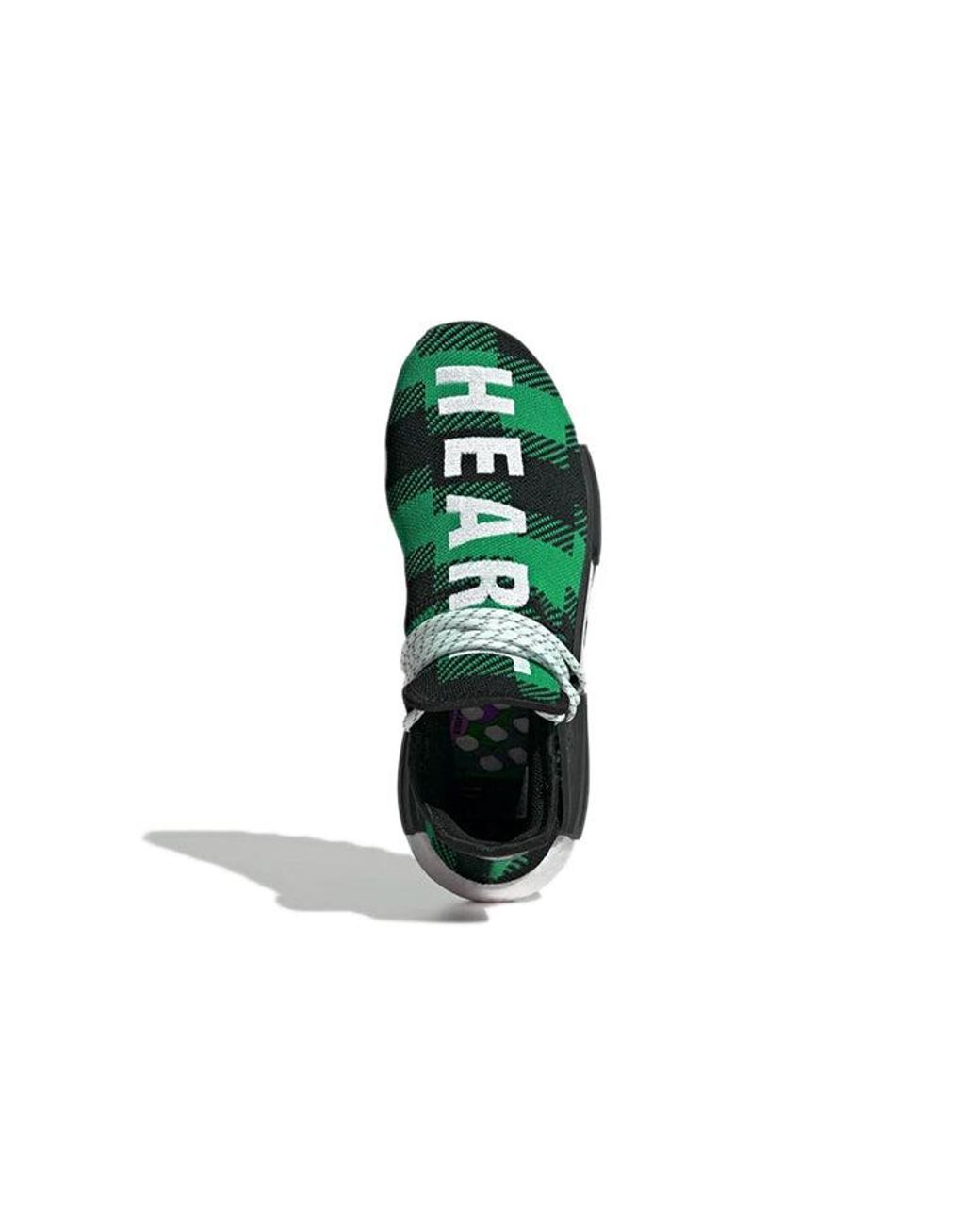 Adidas Green X Pharrell X Billionaire Boys Club Nmd Hu Trail Plaid' for men