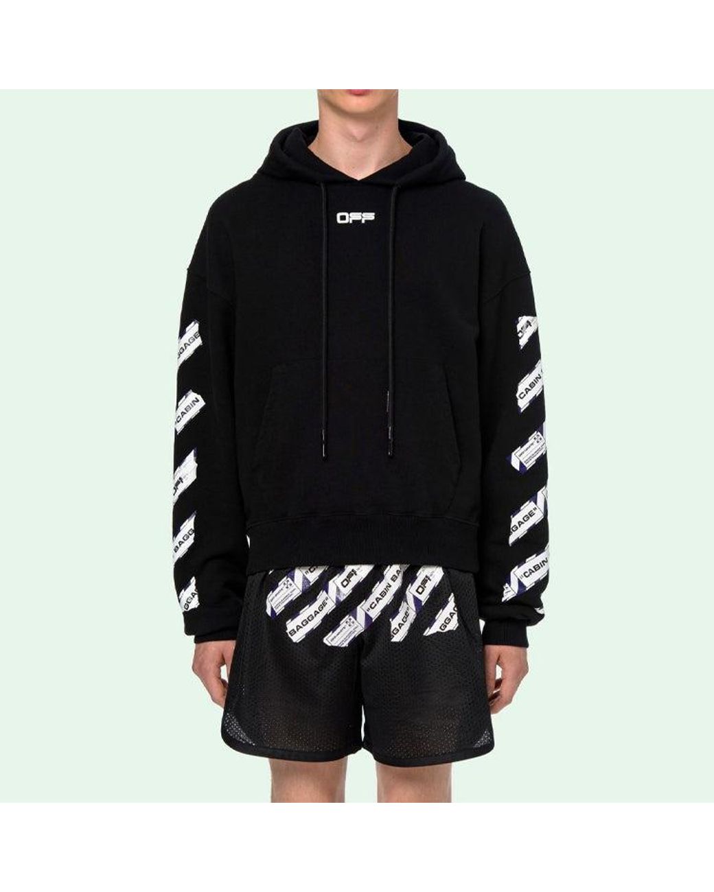 Off-White c/o Virgil Abloh Black Back Arrow Printing Loose for men