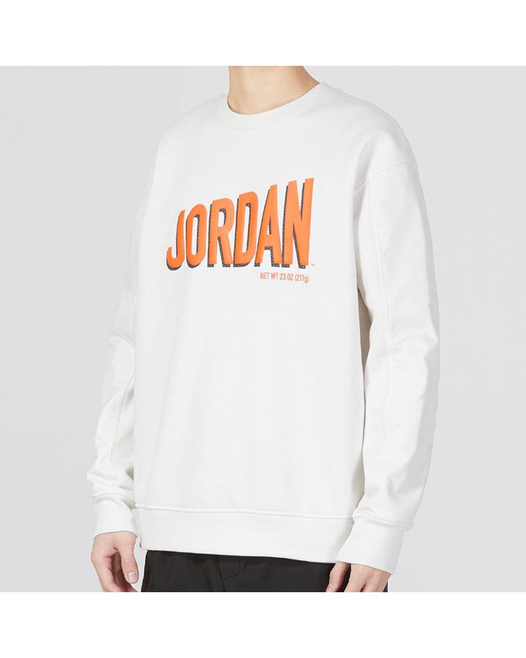 Nike White As J Flt Mvp Gfx Fleece Crew for men