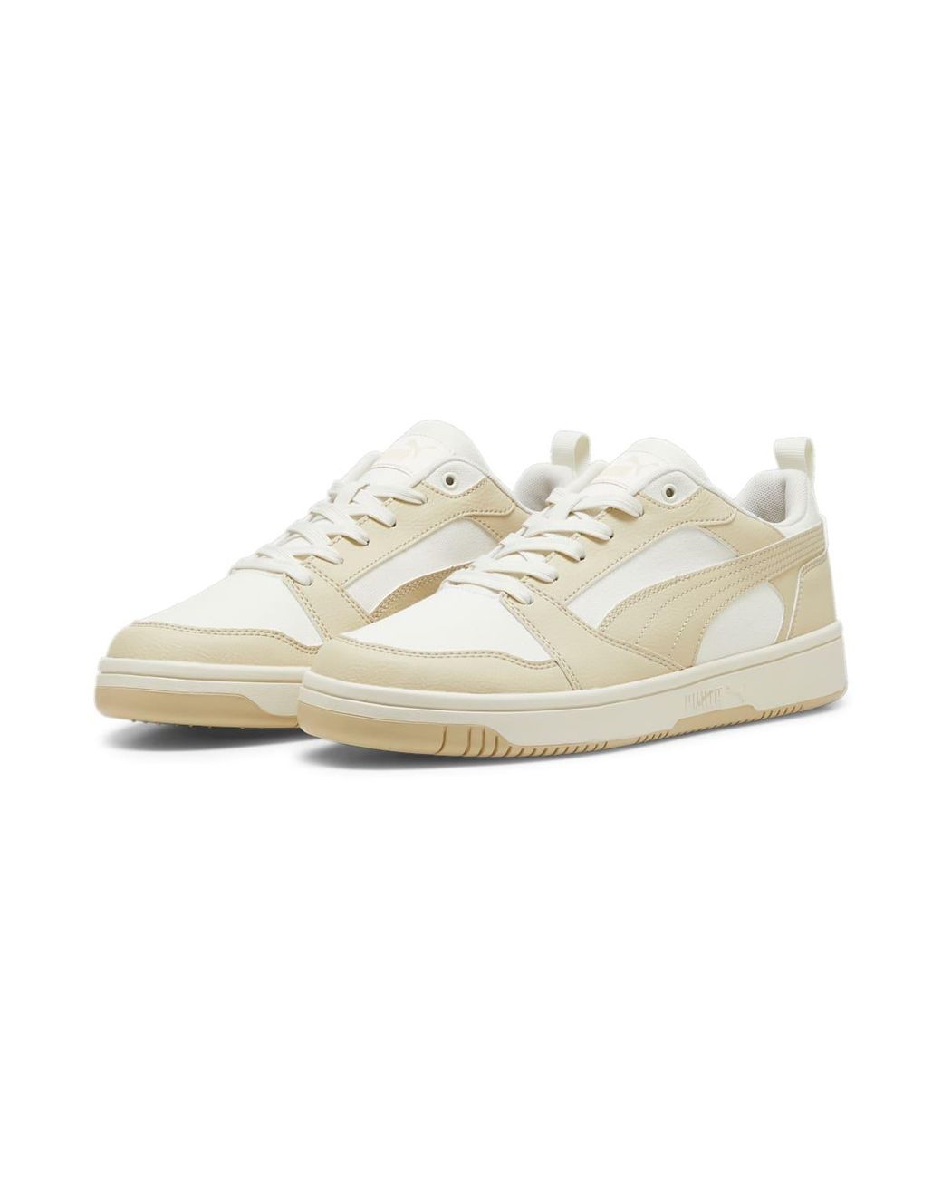 PUMA White Rebound V6 Low Cv 'Putty' for men