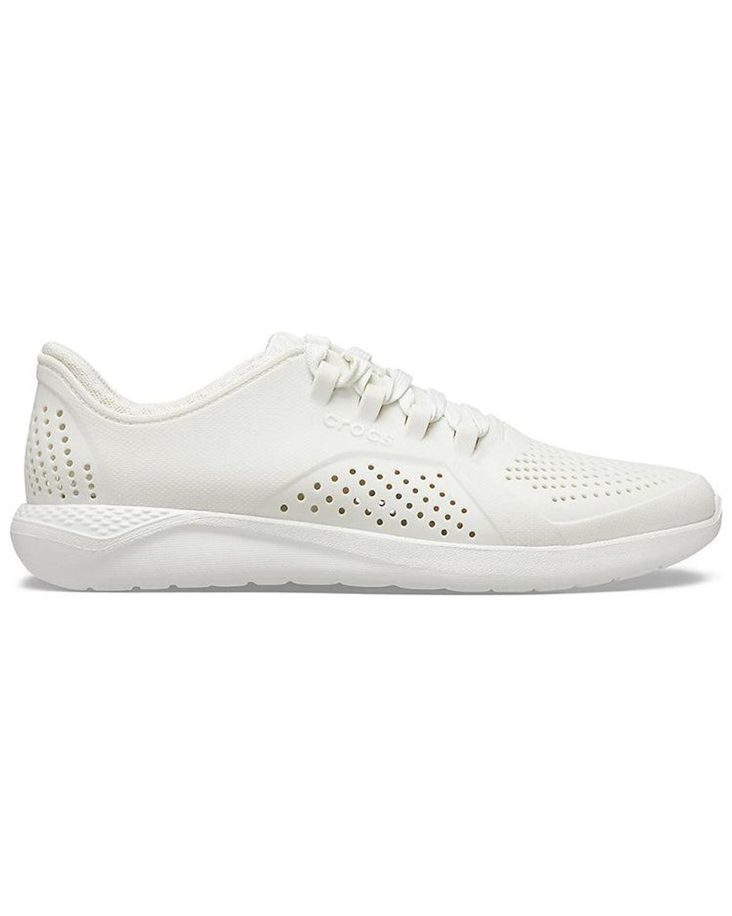 CROCSTM White Literide Shoes 'Triple Whtie' for men
