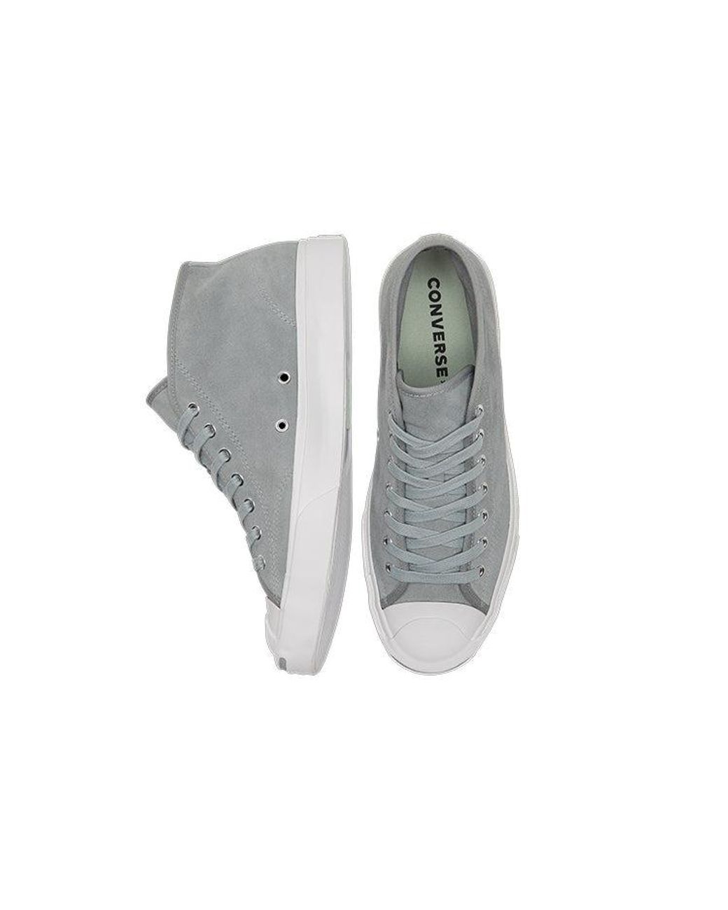Converse Gray Jack Purcell Mid 'Ash Stone' for men