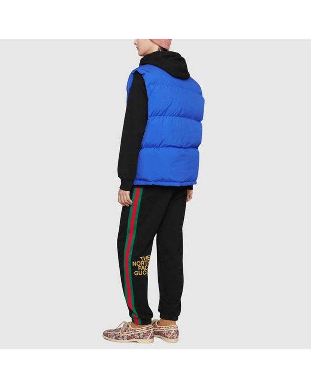 Gucci Black X The North Face Crossover Ss21 Webbing Printing Cotton Sports Pants/Trousers/Joggers