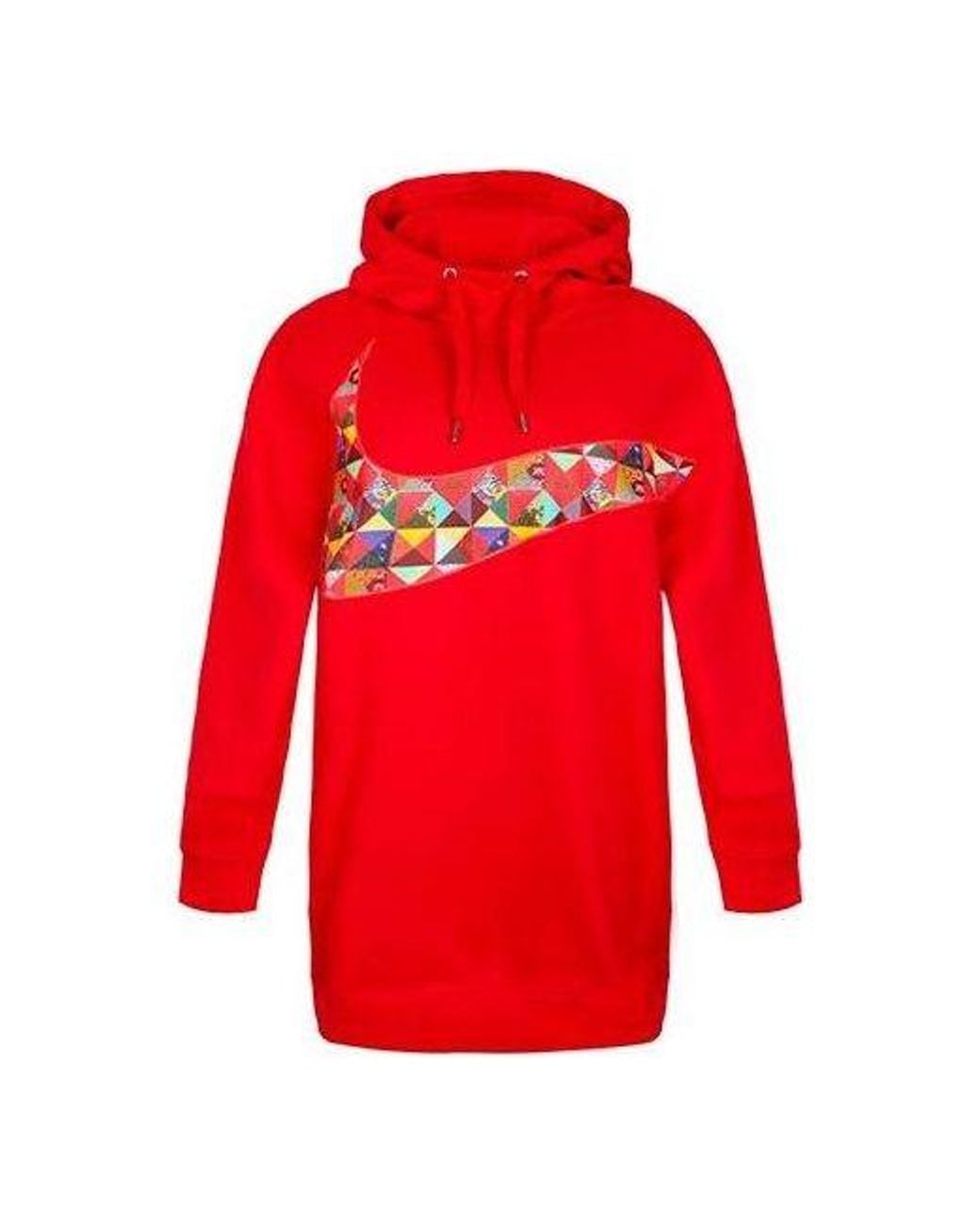 Nike Red (Wmns) Sportswear Cny Logo Hoodie