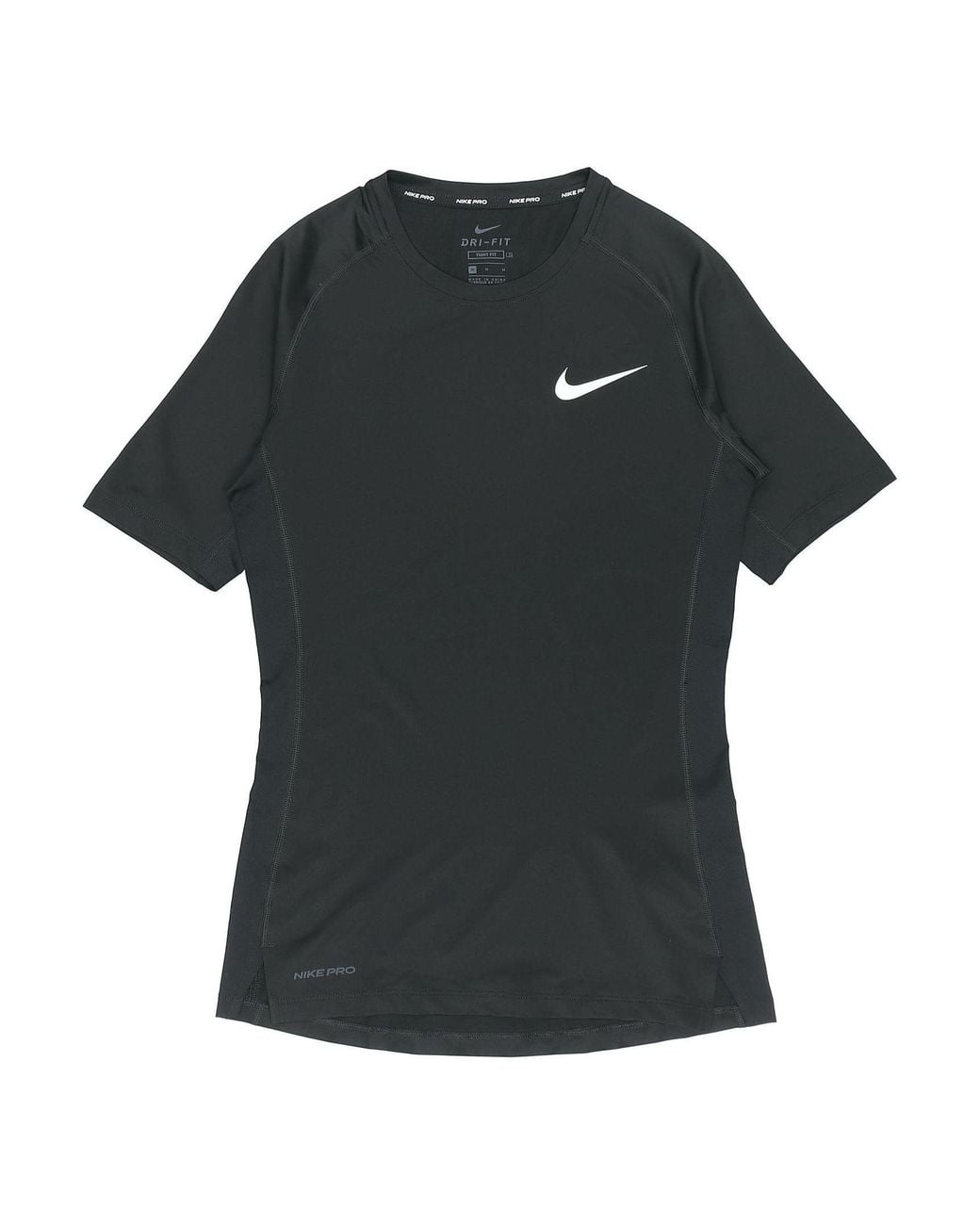 Nike Black Pro Training Tight Short Sleeve for men
