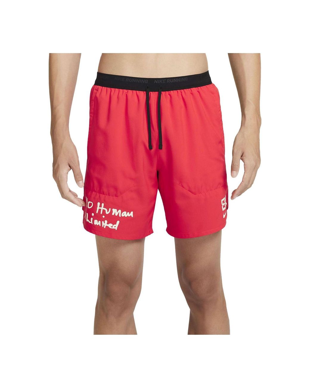 Nike Red Dri-Fit Stride Kipchoge Brief-Lined Running Shorts for men