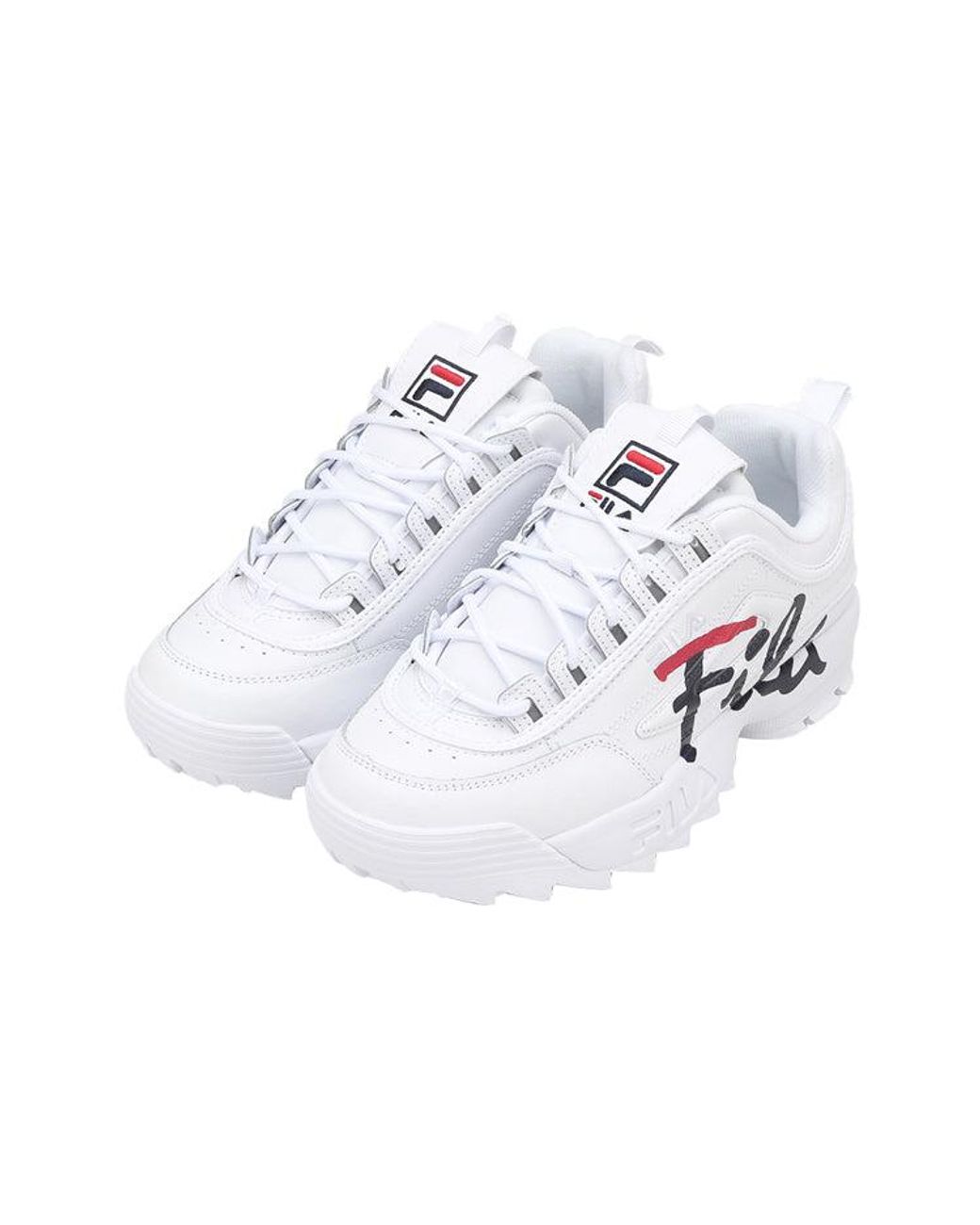 Fila White Disruptor 2 Low Top Shoes
