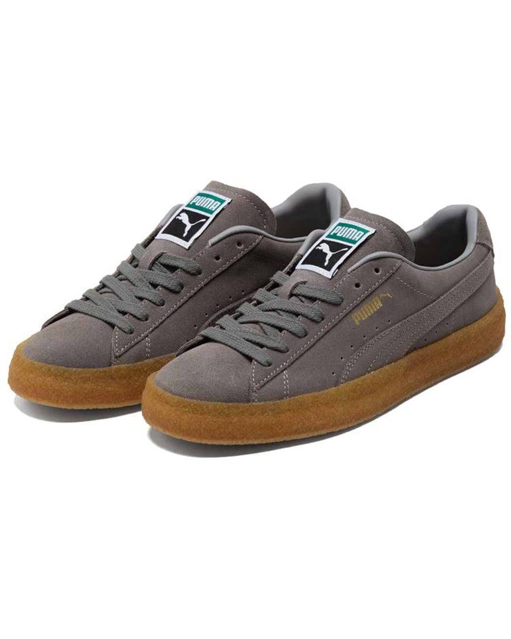 PUMA Brown Suede Crepe Leisure Board Shoes for men