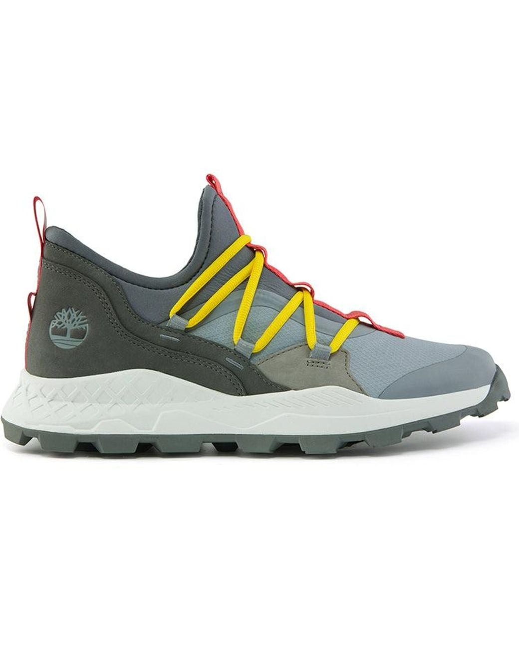 Timberland Blue Brooklyn Leather And Fabric Oxford Trainers 'Medium Mesh With' for men