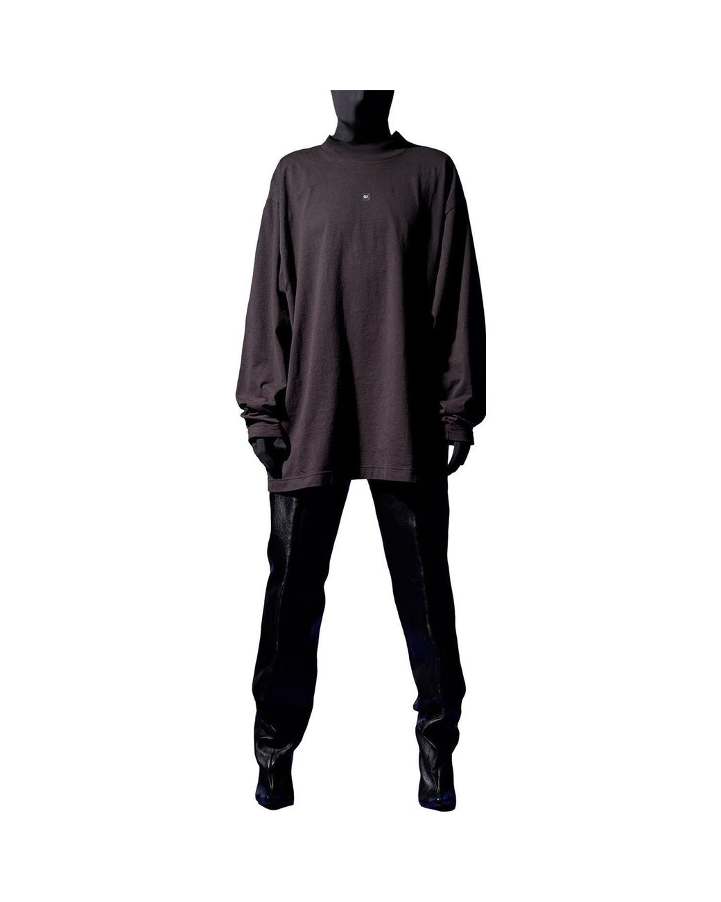 Yeezy Gap Black Logo Longsleeve T-Shirt for men