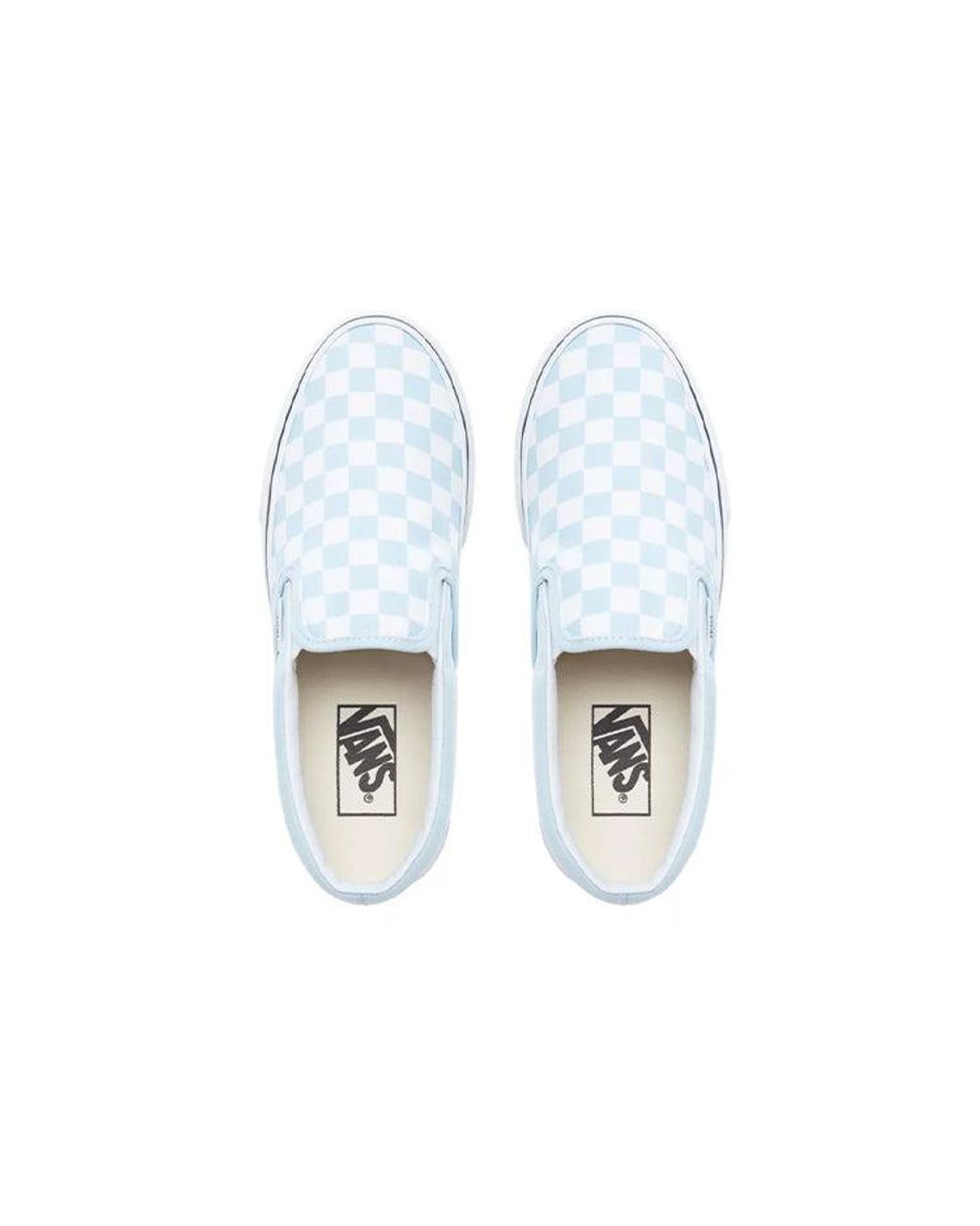 Vans White Classic Slip-On 'Baby Checkerboard' for men